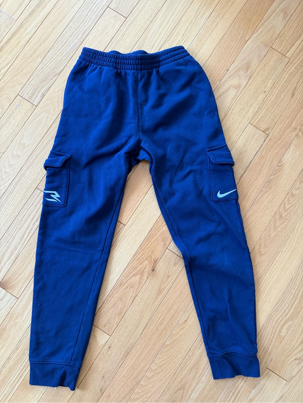 Nike Kids Navy Blue Cargo Joggers